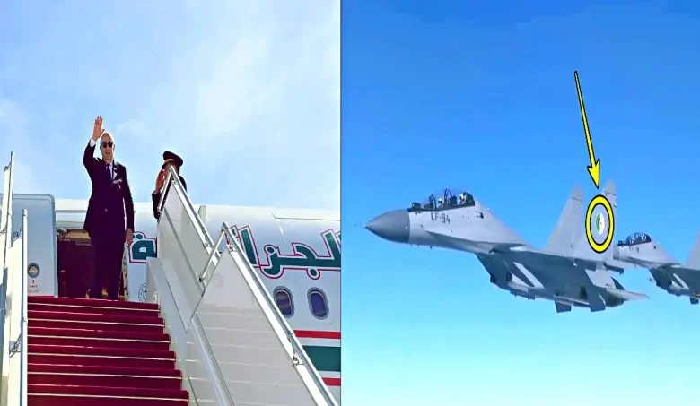 Amplia polémica tras la aparición de un escuadrón de cazas escoltando el avión de "Tebboune" en su viaje a Mauritania